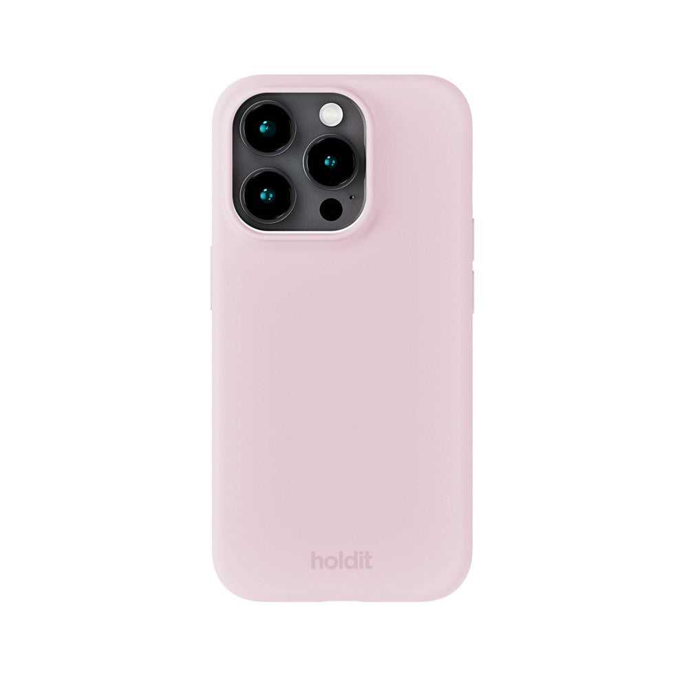 Holdit iPhone 15 Pro Soft Touch Silikon Deksel - Pale Pink