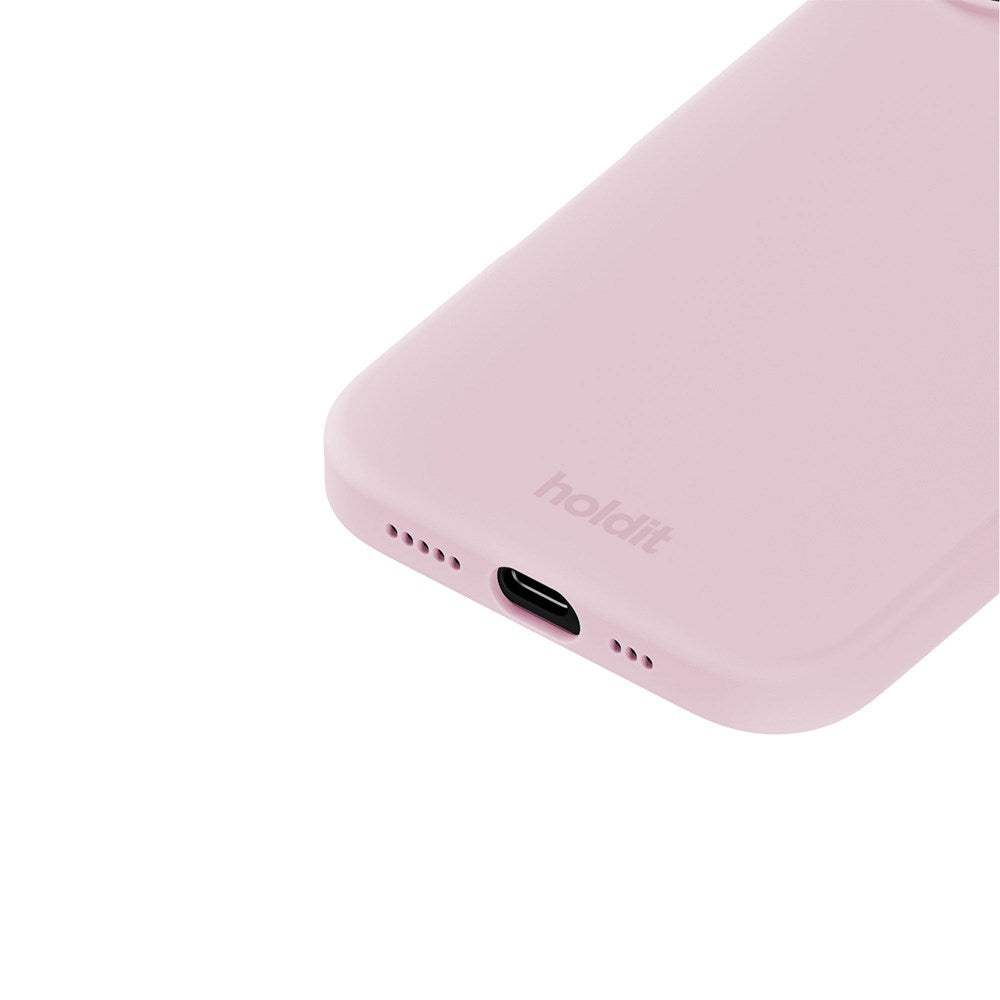 Holdit iPhone 16 Soft Touch Silikon Deksel - Pale Pink