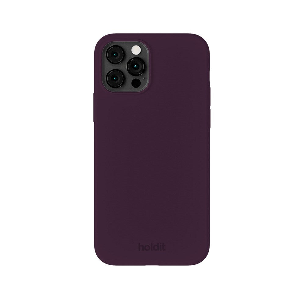 Holdit iPhone 12 / 12 Pro Soft Touch Silikon Deksel - Deep Plum