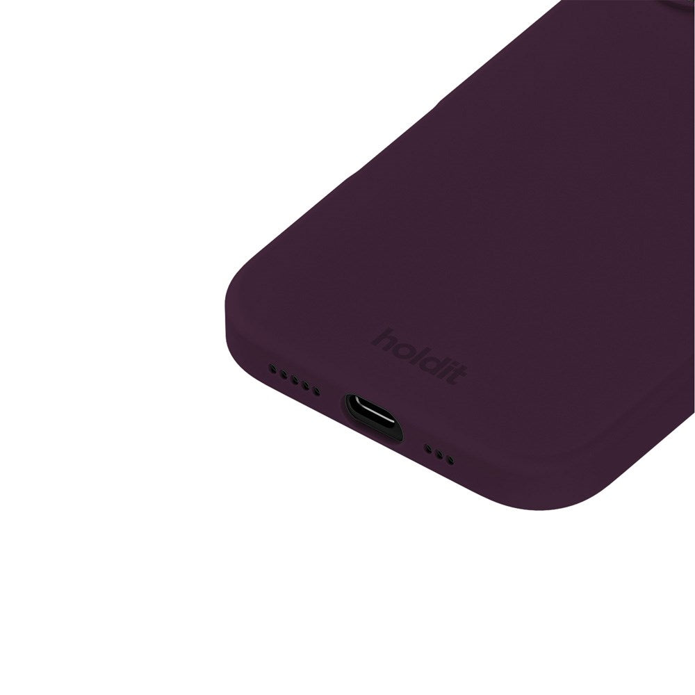 Holdit iPhone 16 Soft Touch Silikon Deksel - Deep Plum