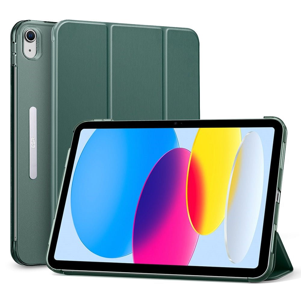 iPad 11" (2025) / iPad 10.9" (2024/2022) ESR Ascend Flip Tri-Fold Flipdeksel - Kunstskinn - Forest Green