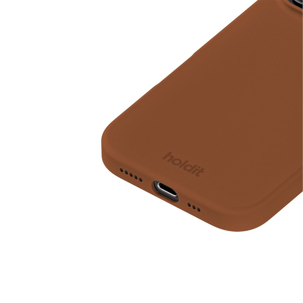 Holdit iPhone 16 Pro Soft Touch Silikon Deksel - Almond Brown