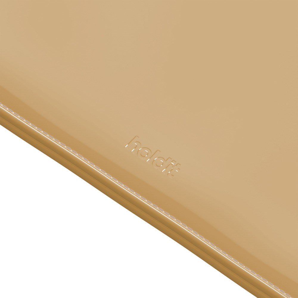 Holdit Lakkskinn Sleeve til MacBook / Bærbar PC 14" (34,2 x 24,2 cm) - Beige