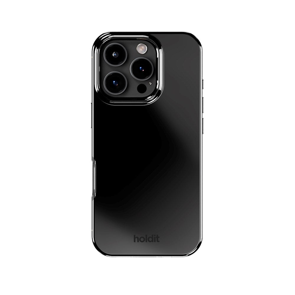 Holdit iPhone 16 Pro Mirror Deksel - MagSafe Kompatibel - Svart