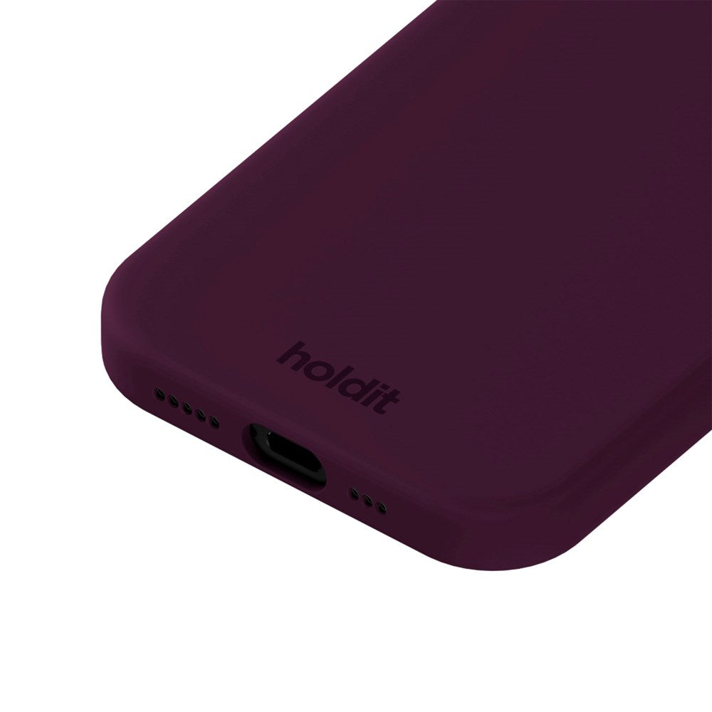 Holdit iPhone 17 Soft Touch Silikon Deksel - Deep Plum