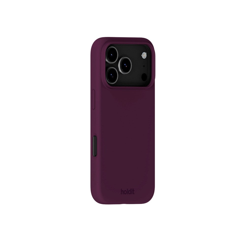 Holdit iPhone 17 Pro Soft Touch Silikon Deksel - Deep Plum