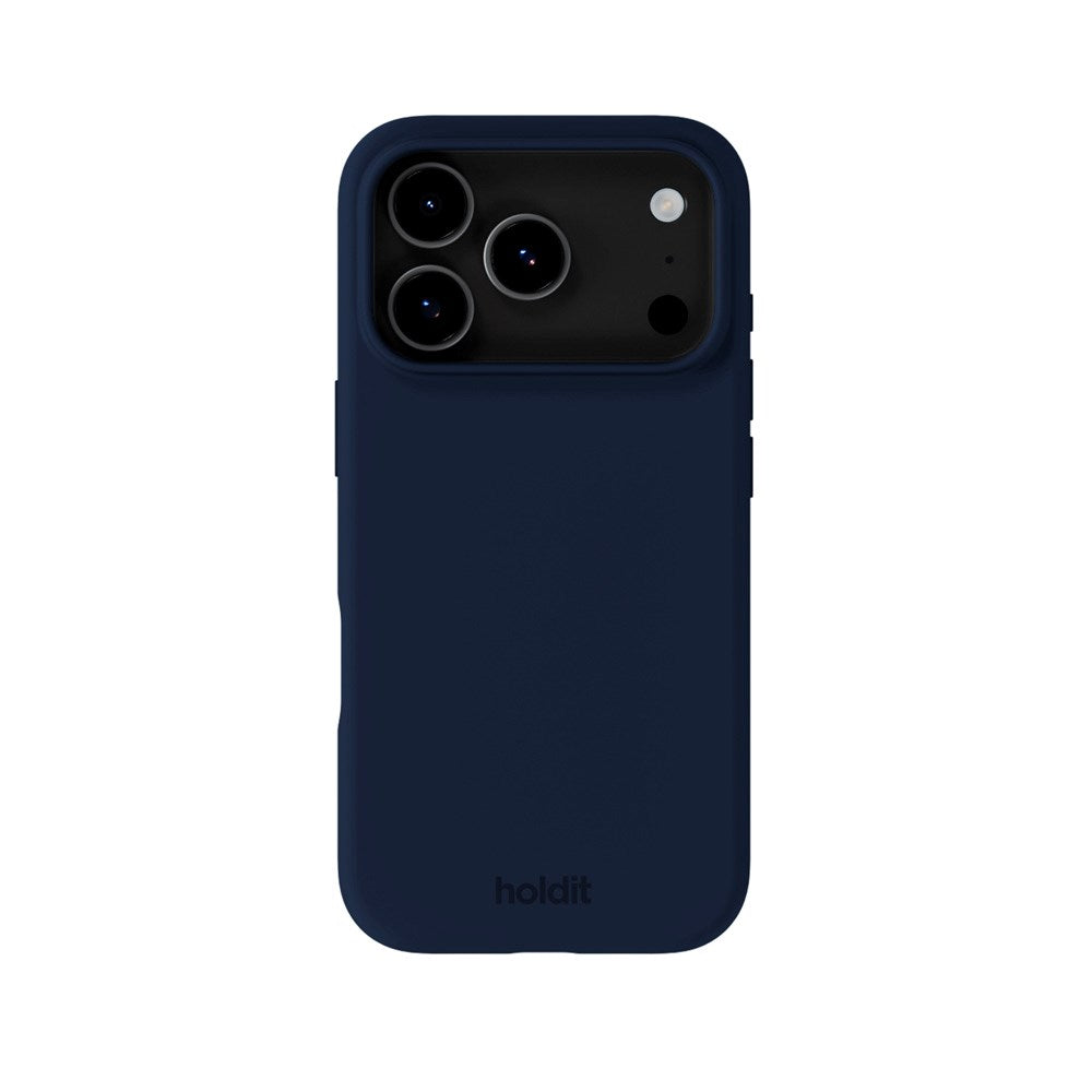 Holdit iPhone 17 Pro Soft Touch Silikon Deksel - Midnight Blue