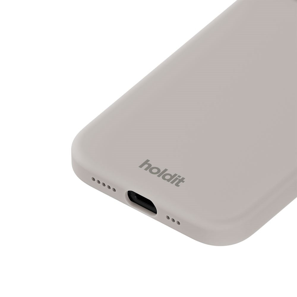 iPhone 15 Holdit Soft Touch Silikon Deksel - Wool Gray