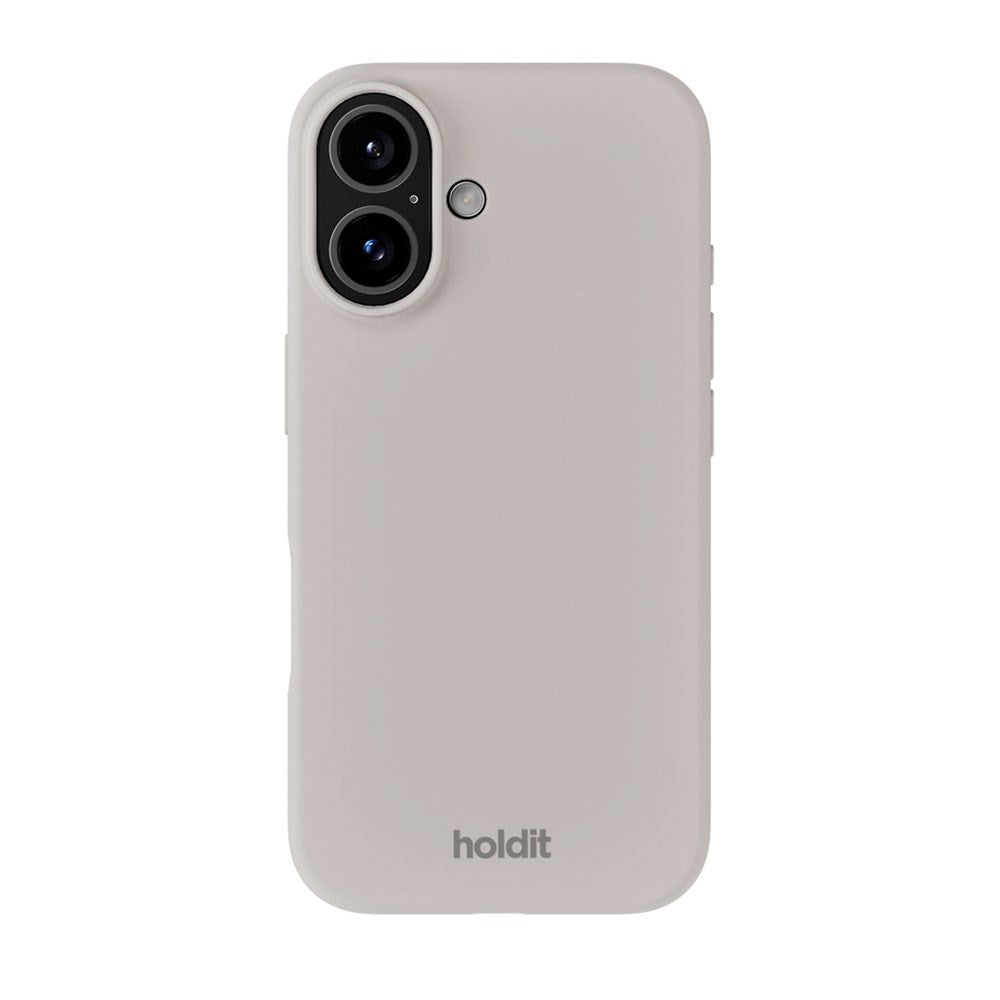 iPhone 16 Holdit Soft Touch Silikon Deksel - Wool Gray