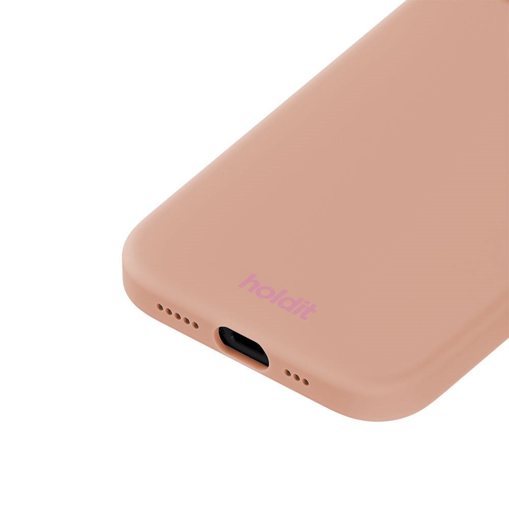 iPhone 15 Holdit Soft Touch Silikon Deksel - Bare Pink