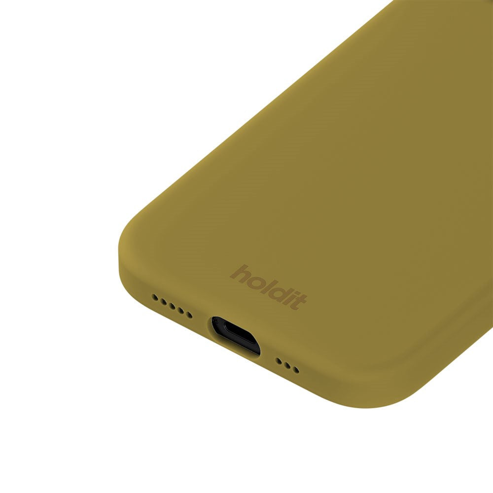 iPhone 14 / 13 Holdit Soft Touch Silikon Deksel - Warm Olive