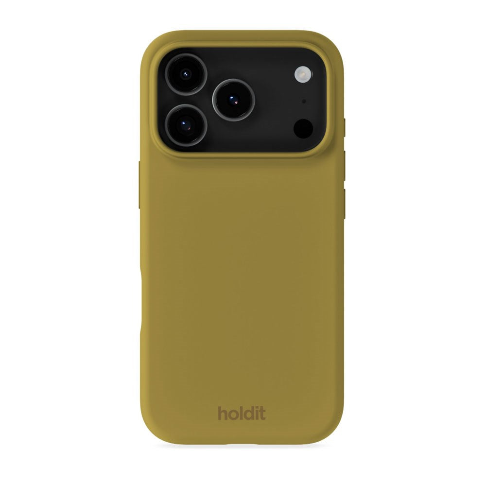 iPhone 17 Pro Holdit Soft Touch Silikon Deksel - Warm Olive