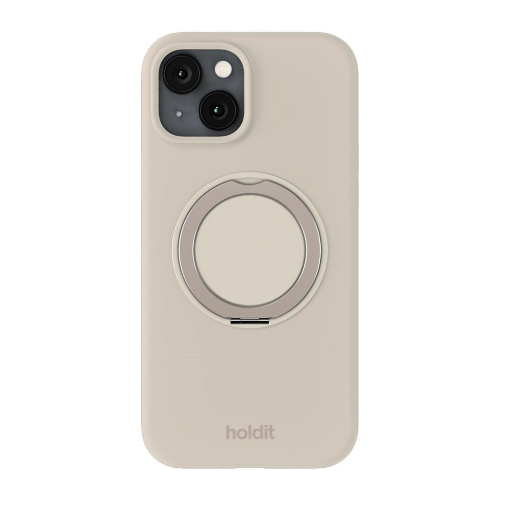 iPhone 17e / 16e / 15 Holdit Silikone Stand Deksel - Light Beige