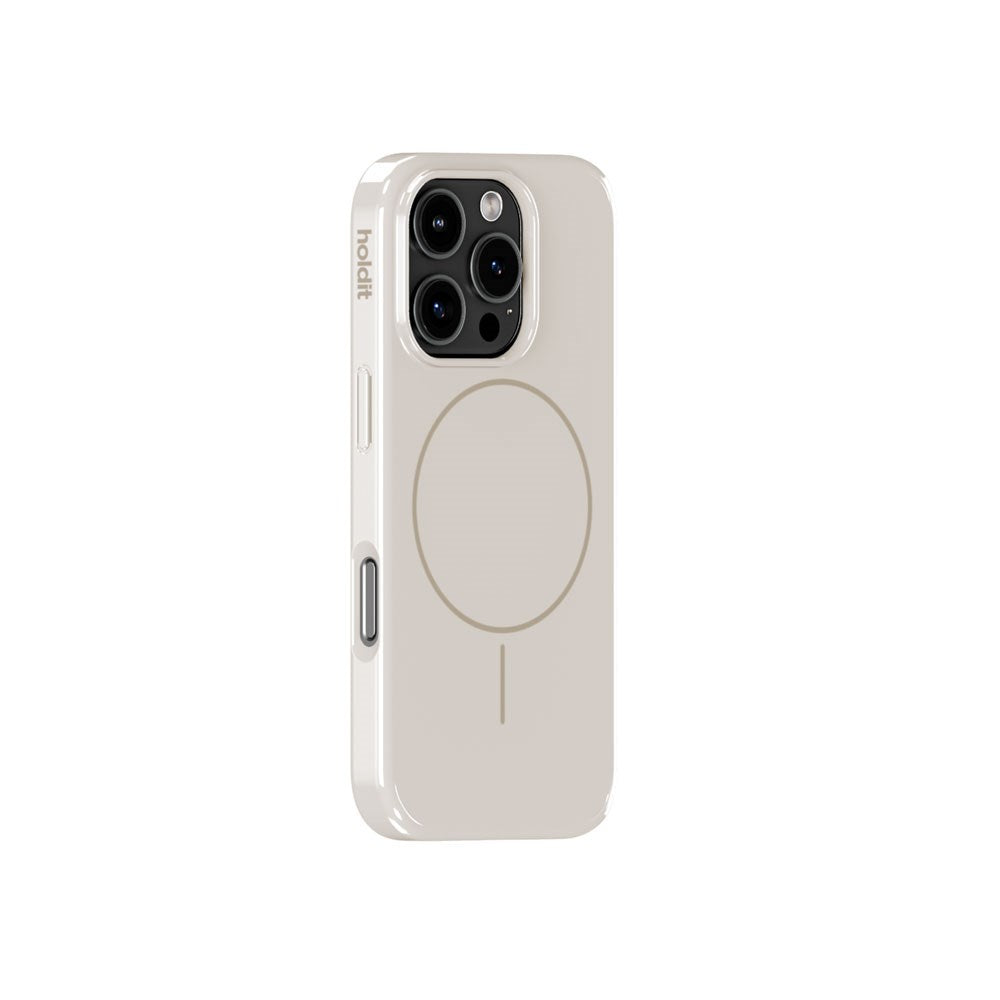 iPhone 16 Pro Holdit Mono Case - MagSafe Kompatibel - Light Beige / Beige