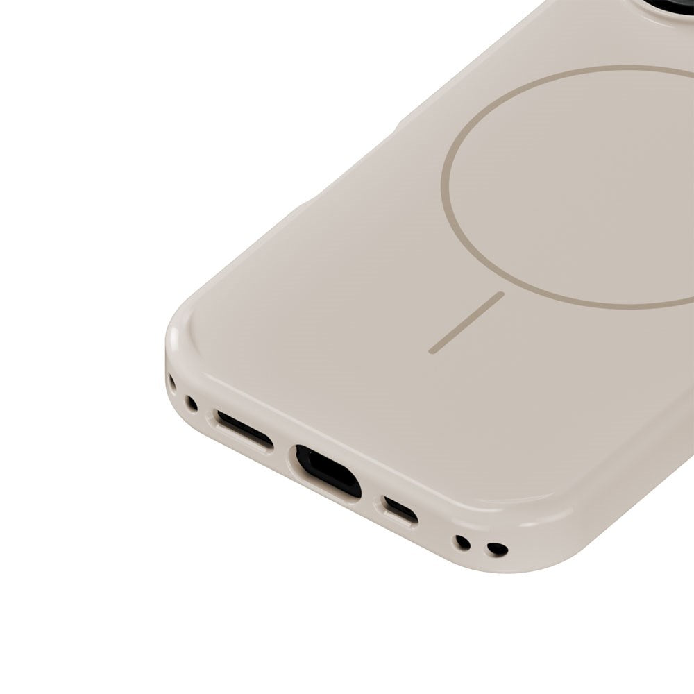 iPhone 17 Holdit Mono Case - MagSafe Kompatibel - Light Beige / Beige