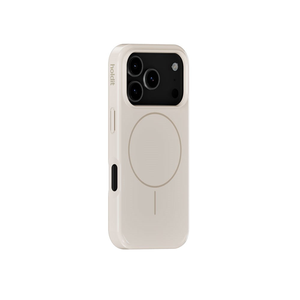 iPhone 17 Pro Holdit Mono Case - MagSafe Kompatibel - Light Beige / Beige