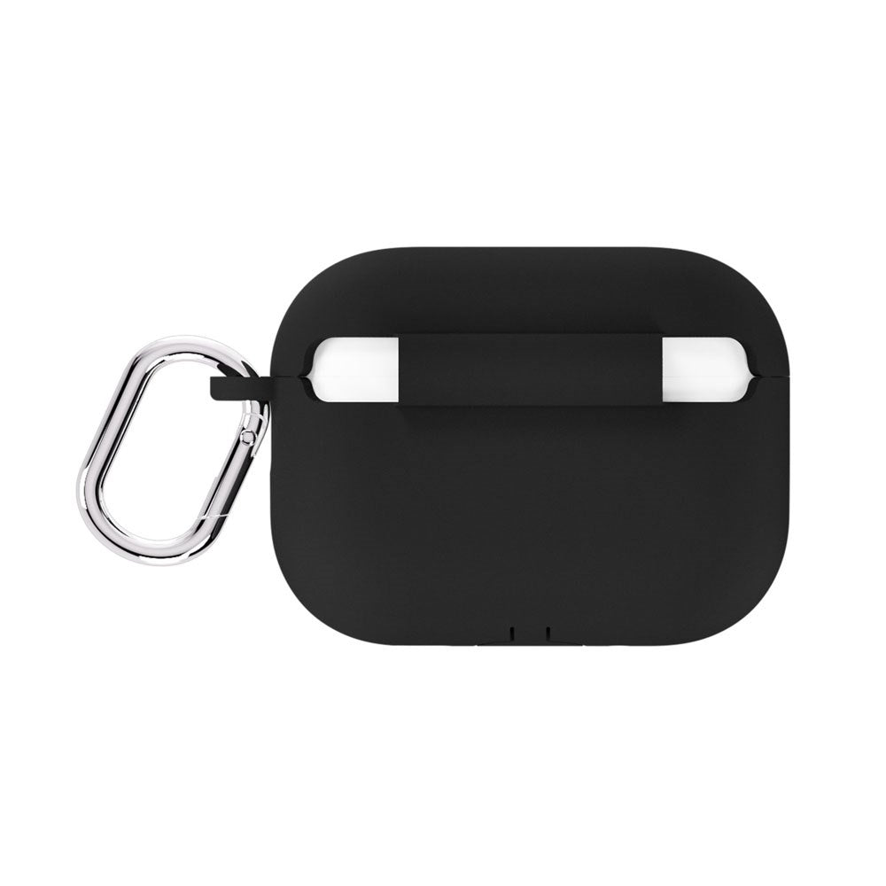Apple AirPods Pro (3. Gen.) Holdit Silicone Case m. Karabinkrok - Black