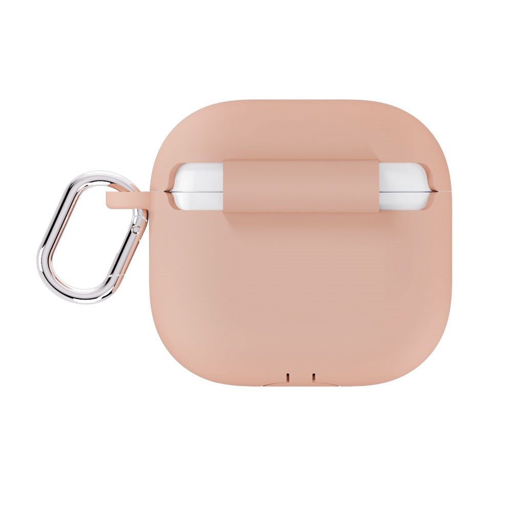Apple AirPods (4. Gen.) Holdit Silicone Case m. Karabinkrok - Bare Pink