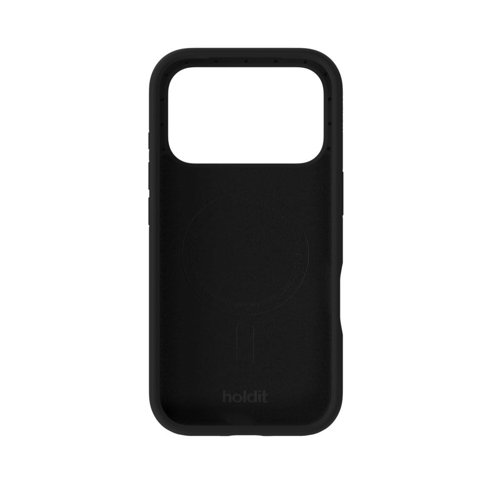 iPhone 17 Pro Max Holdit Soft Touch MagSafe Silikon Deksel - Black
