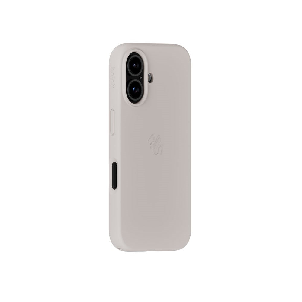iPhone 16 Holdit Soft Touch MagSafe Silikon Deksel - Wool Gray