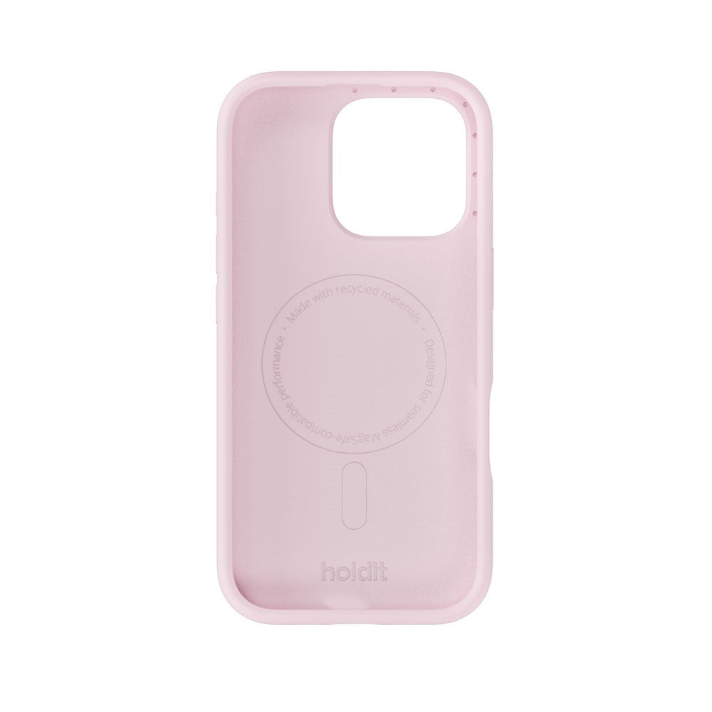 iPhone 16 Pro Holdit Soft Touch MagSafe Silikon Deksel - Pale Pink