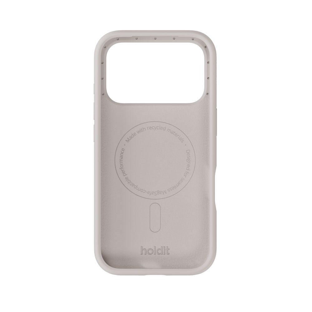 iPhone 17 Pro Holdit Soft Touch MagSafe Silikon Deksel - Wool Gray