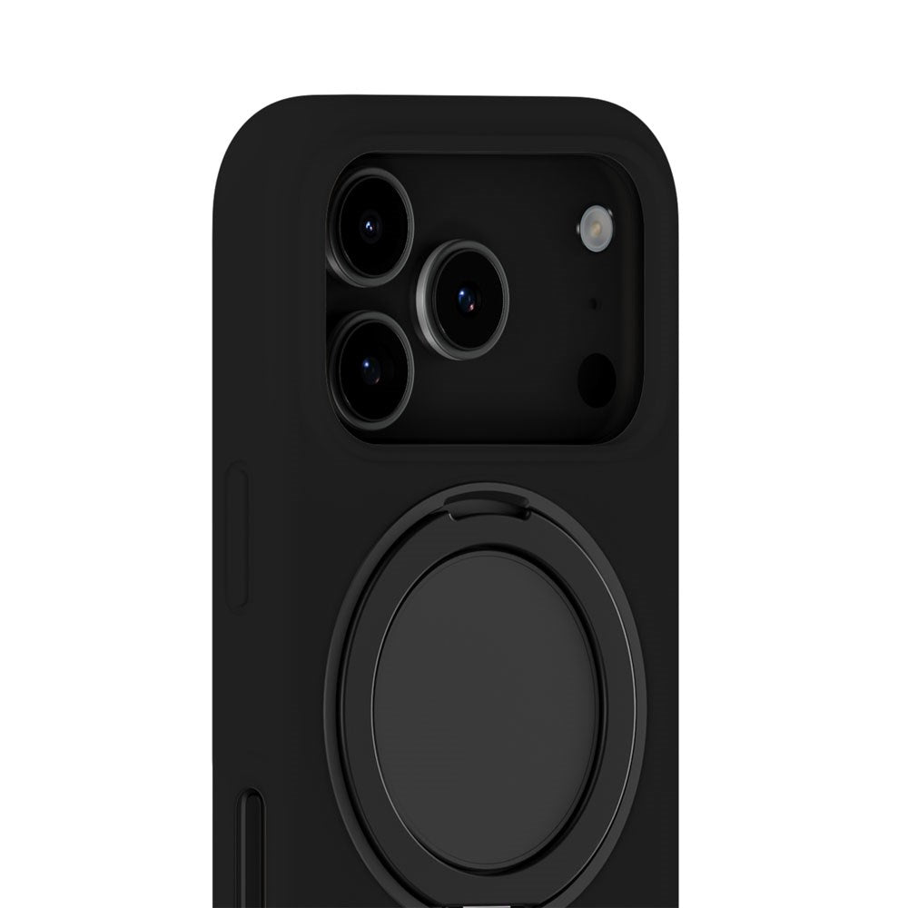 iPhone 18 Pro / 17 Pro Holdit Silikone Stand Deksel - Black