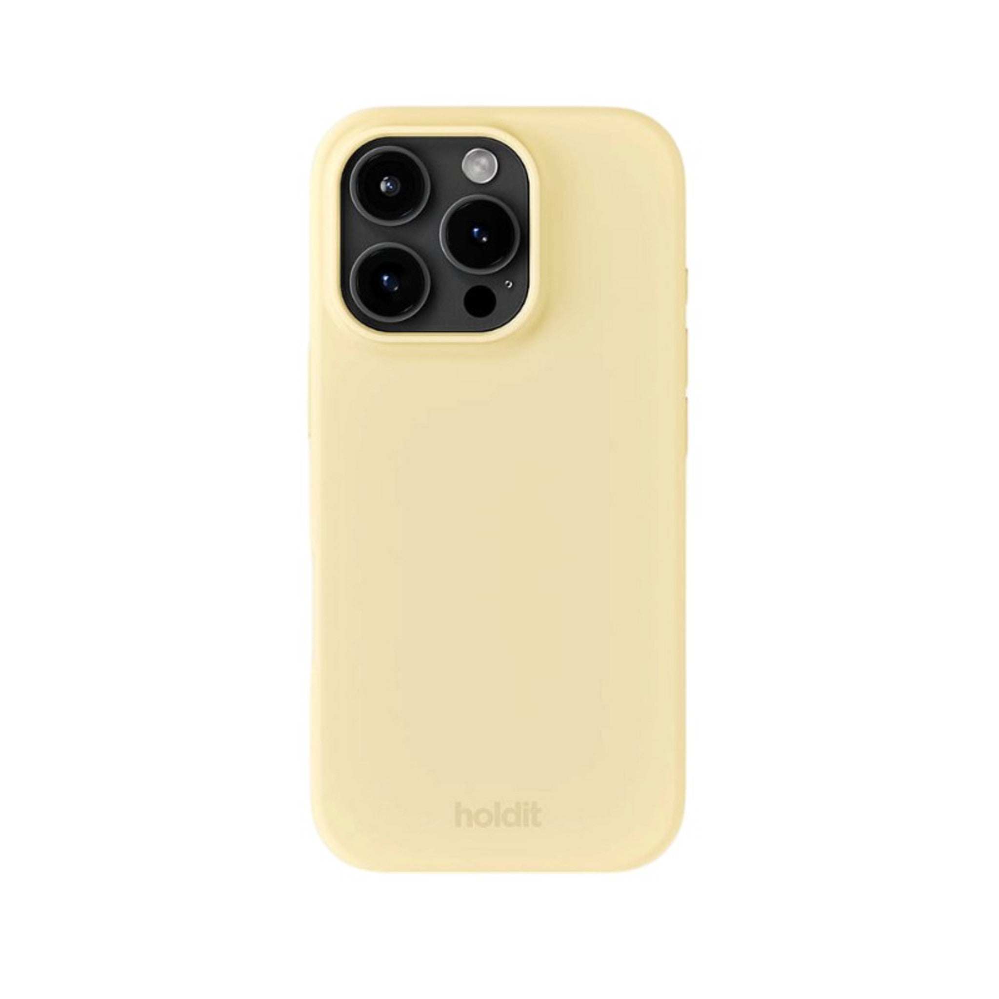 Holdit iPhone 16 Pro Soft Touch Silikon Deksel - Butter Yellow