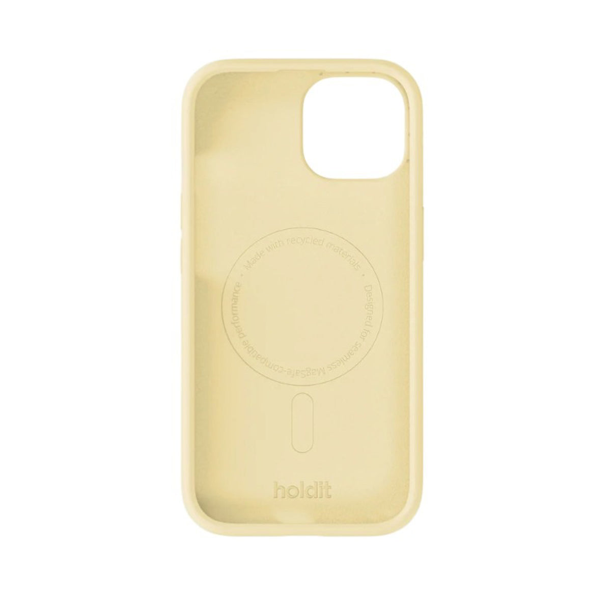 iPhone 17e / 16e / 15 / 14 / 13 Holdit Soft Touch MagSafe Silikon Deksel - Butter Yellow