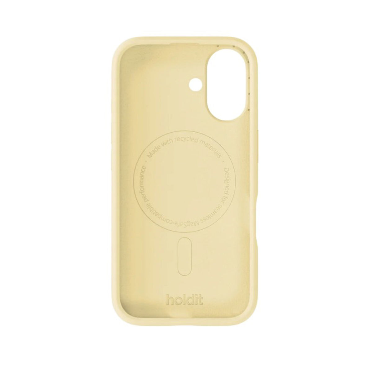iPhone 16 Holdit Soft Touch MagSafe Silikon Deksel - Butter Yellow