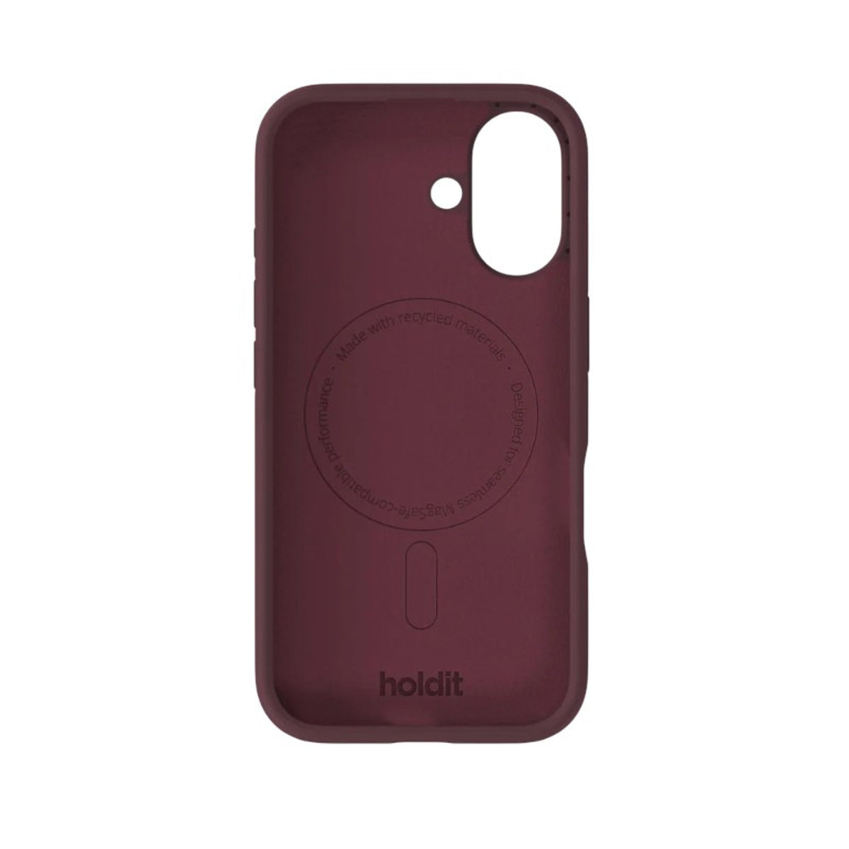 iPhone 16 Holdit Soft Touch MagSafe Silikon Deksel - Bordeaux
