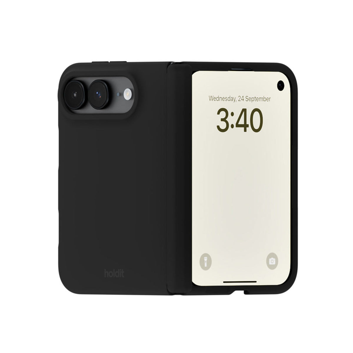 iPhone Duo Holdit Soft Touch Silicone Case - Black