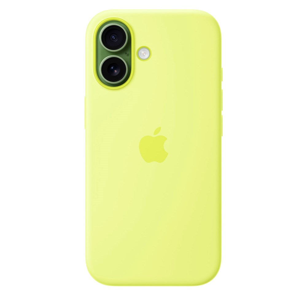 Original Apple iPhone 17 Silicone Case - MagSafe Kompatibel - Neon Yellow (MGEV4ZM/A)