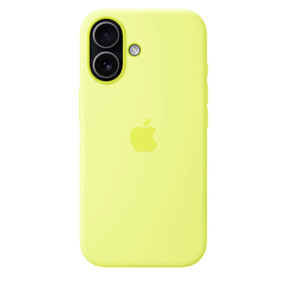 Original Apple iPhone 17 Silicone Case - MagSafe Kompatibel - Neon Yellow (MGEV4ZM/A)