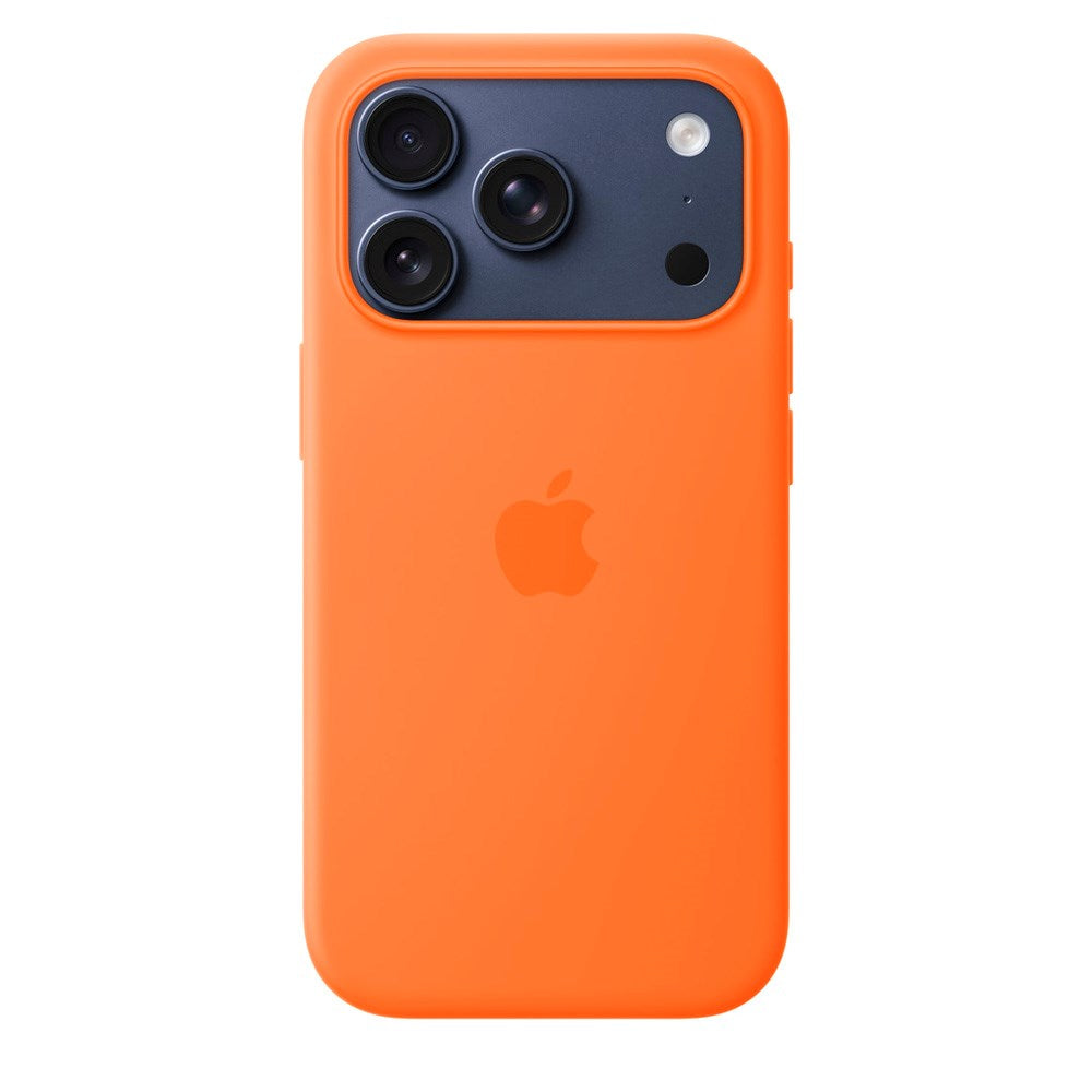 Original Apple iPhone 17 Pro Silicone Case - MagSafe Kompatibel - Orange (MGFE4ZM/A)