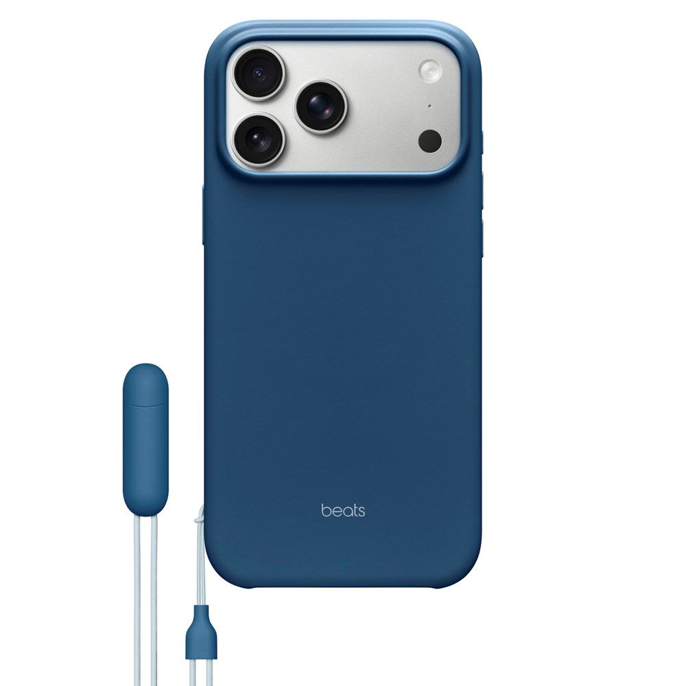 Original Apple Beats iPhone 17 Pro Max Deksel m. Stropp - MagSafe Kompatibel - Bedrock Blue