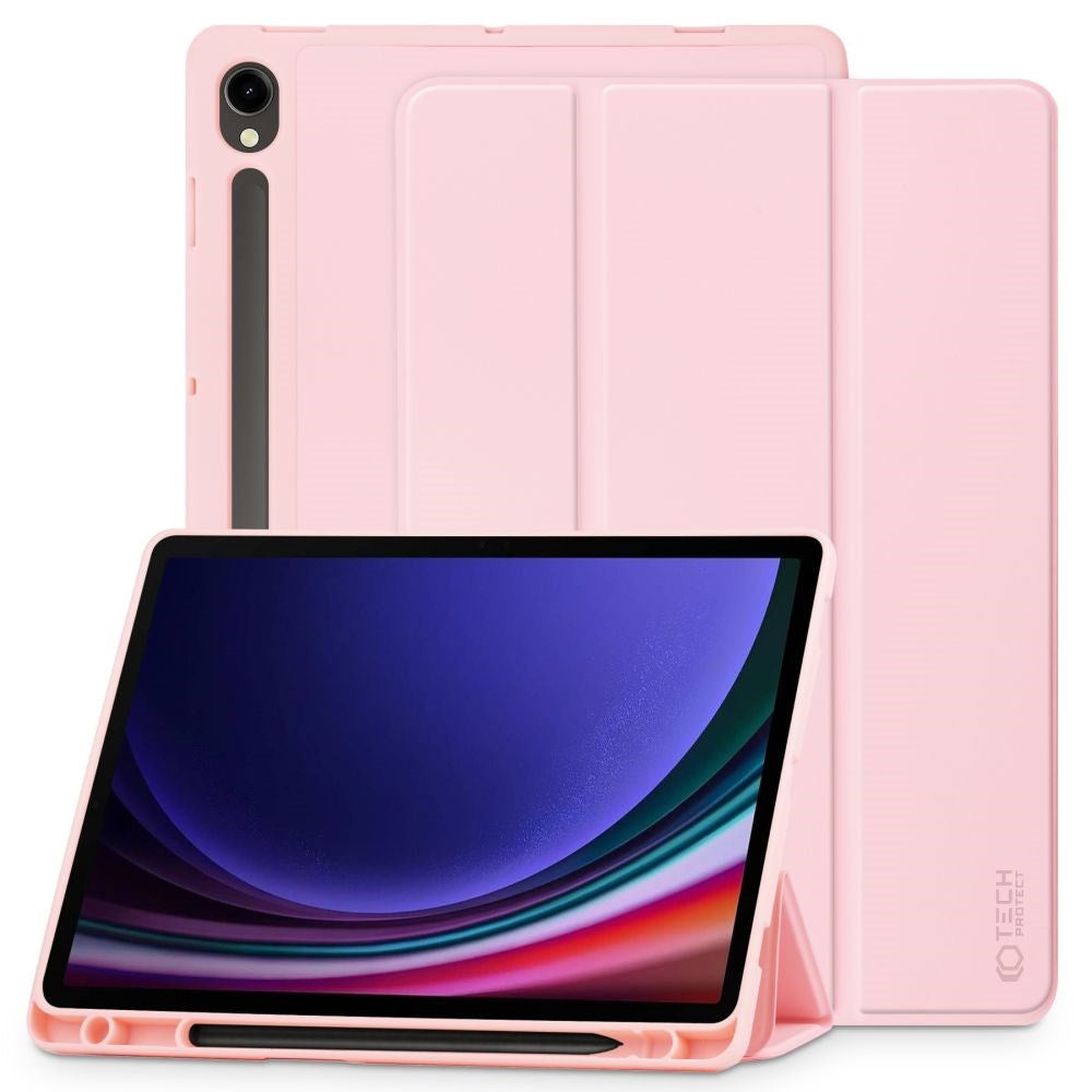 Samsung Galaxy Tab S10 FE / S9 FE Tech-Protect SC Tri-fold Deksel - Rosa