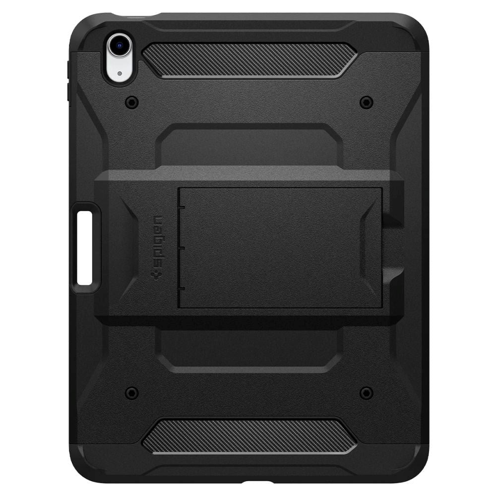 iPad 11" (2025) / iPad 10.9" (2024/2022) Spigen Tough Armor Pro Deksel m. Apple Pencil Holder & Kickstand - Svart