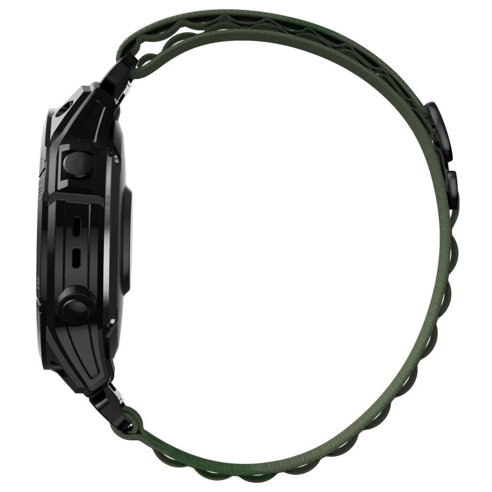 Universal Garmin 26mm QuickFit Tech-Protect Nylon Pro Klokkerem - Grønn