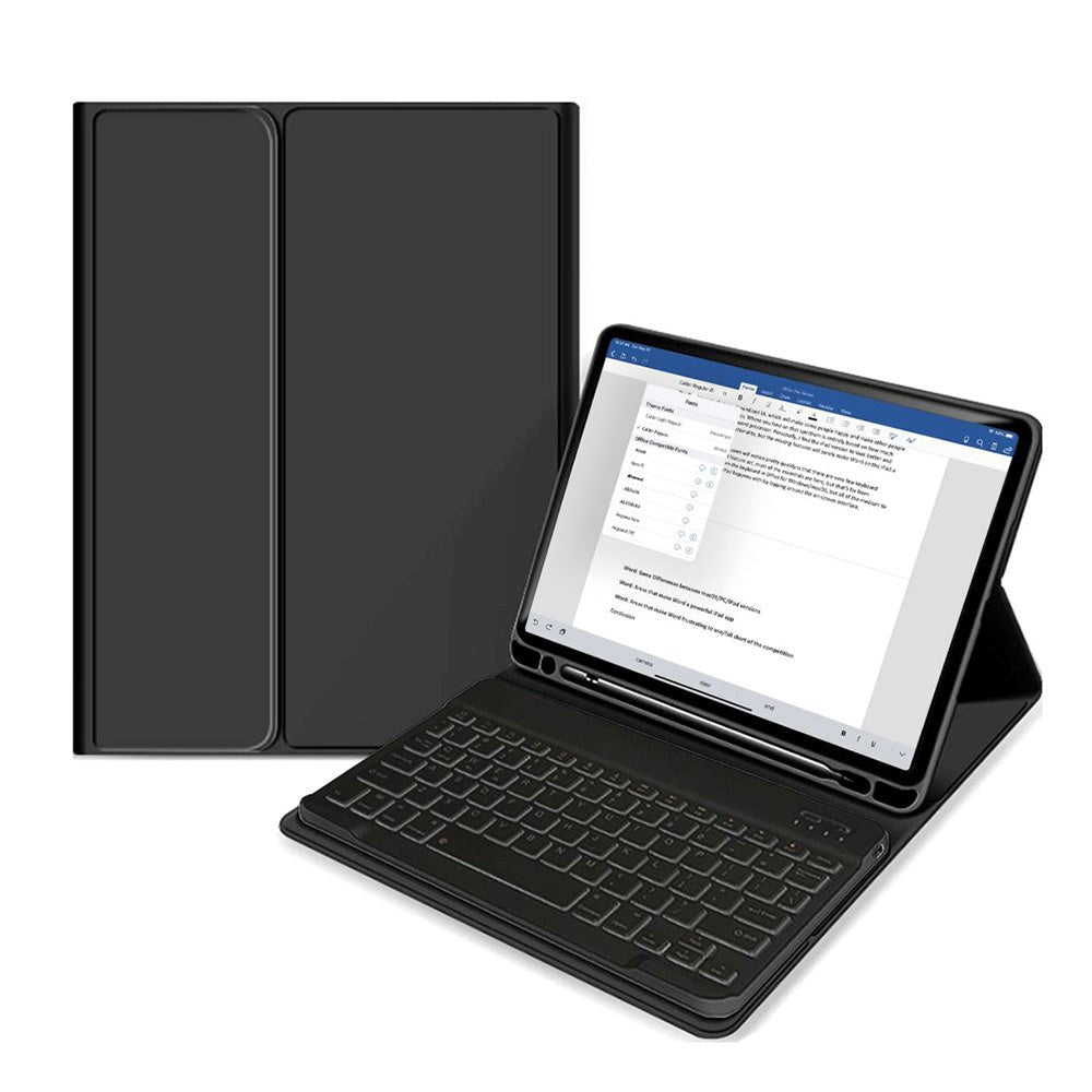iPad Air 10.9-11" (2025-2020) Tech-Protect Keyboard Deksel Med Pencil Holder - Engelsk Layout - Svart