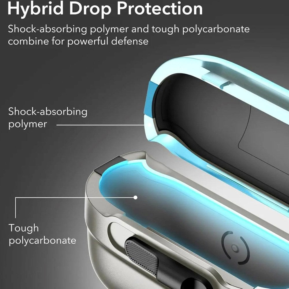 ESR AirPods Pro (1. & 2. Gen.) HaloLock Pulse Deksel - MagSafe Kompatibel - Grå