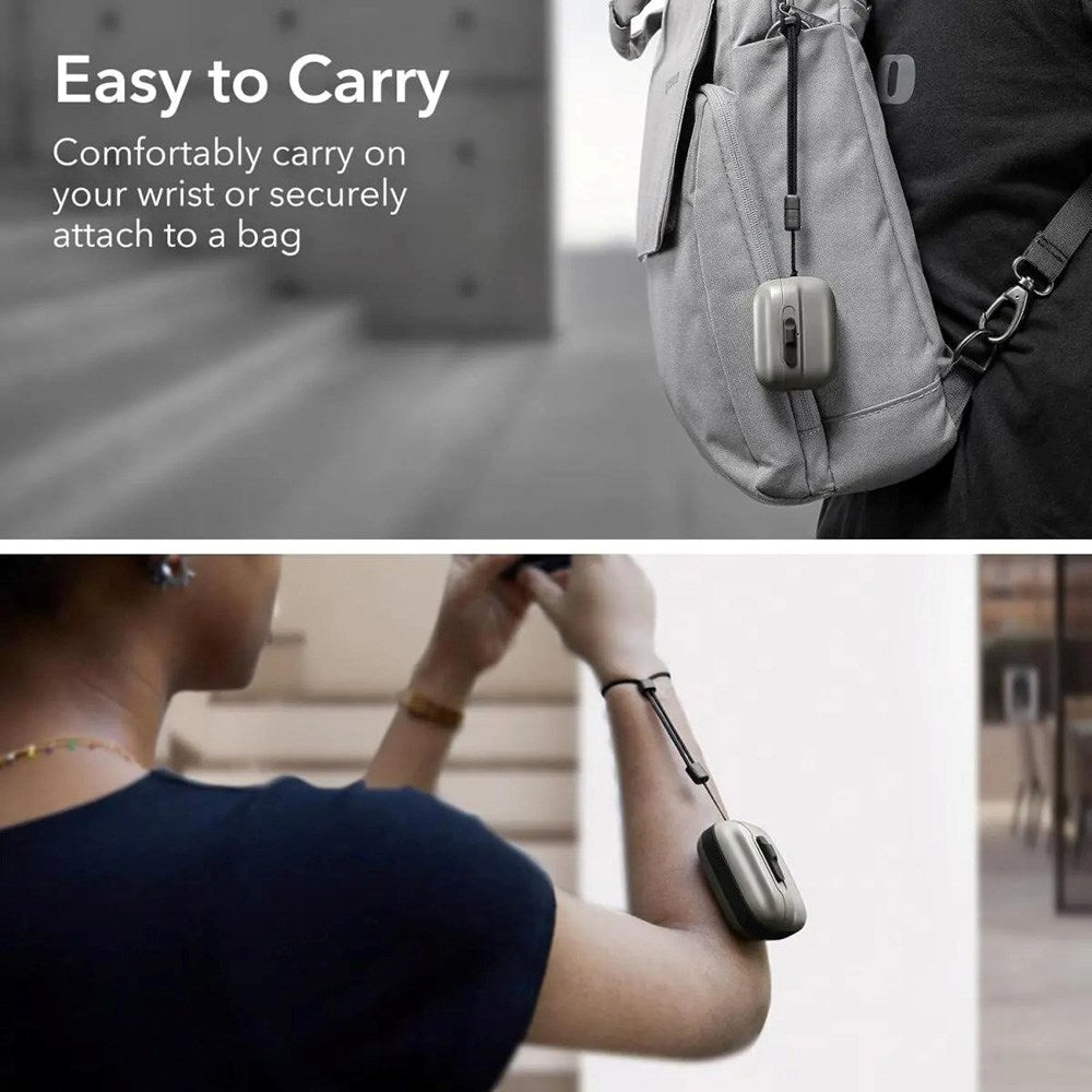 ESR AirPods Pro (1. & 2. Gen.) HaloLock Pulse Deksel - MagSafe Kompatibel - Grå