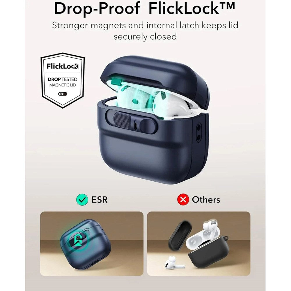 ESR AirPods (4. Gen.) HaloLock Pulse Deksel - MagSafe Kompatibel - Blå