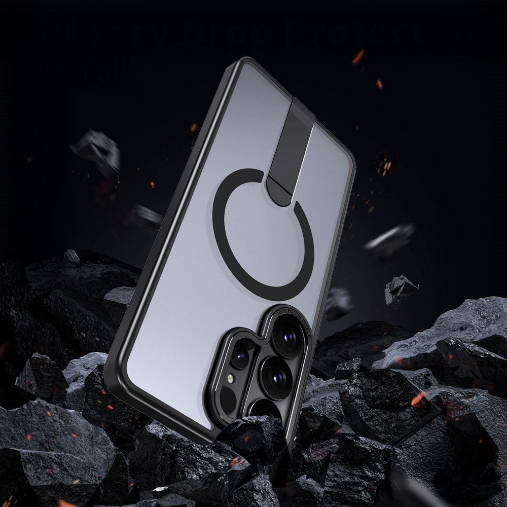 Samsung Galaxy S26 Ultra Hurtel Hybrid Armor X Deksel m. Kickstand – MagSafe Kompatibel – Svart