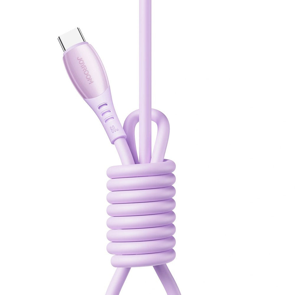 Joyroom 60W USB-C til USB-C Kabel - 1.2m - Lilla