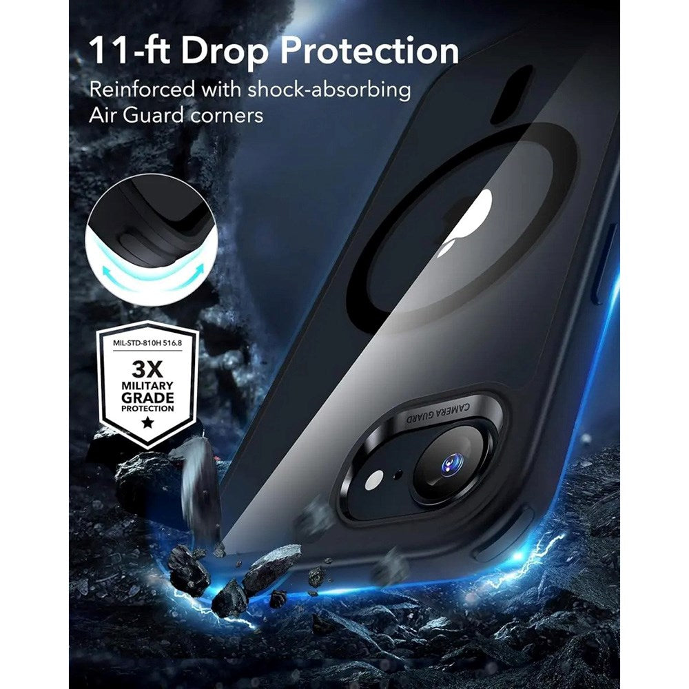 ESR iPhone 16e Classic Hybrid Deksel - MagSafe Kompatibel - Gjennomsiktig / Svart