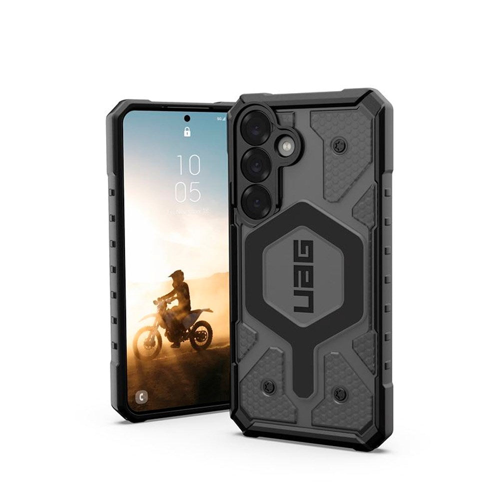 Samsung Galaxy S25 UAG PATHFINDER Series Deksel - Qi Kompatibel - Clear / Ash