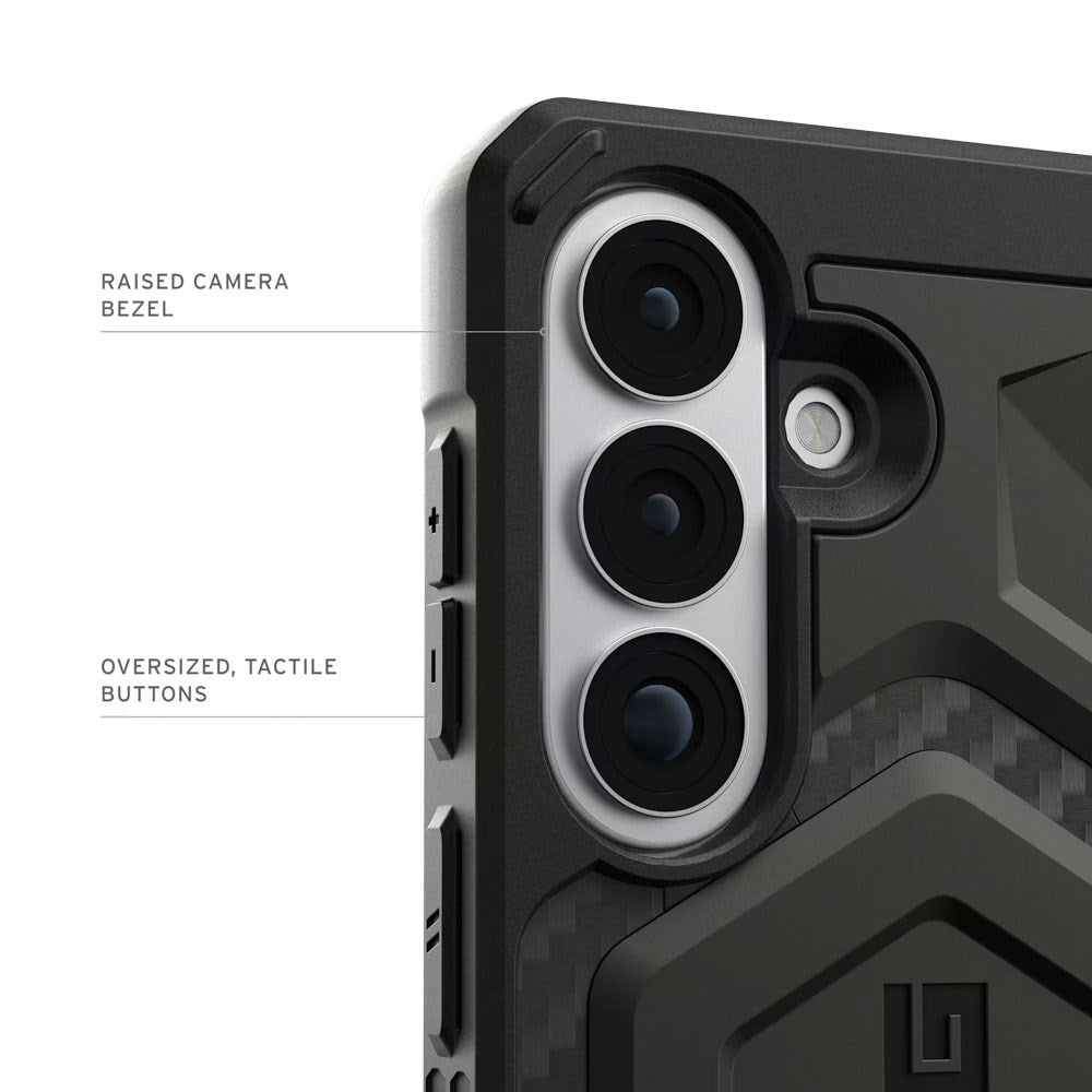 Samsung Galaxy S26+ (Plus) UAG Monarch Pro Carbon Hybrid Deksel – MagSafe Kompatibel – Svart