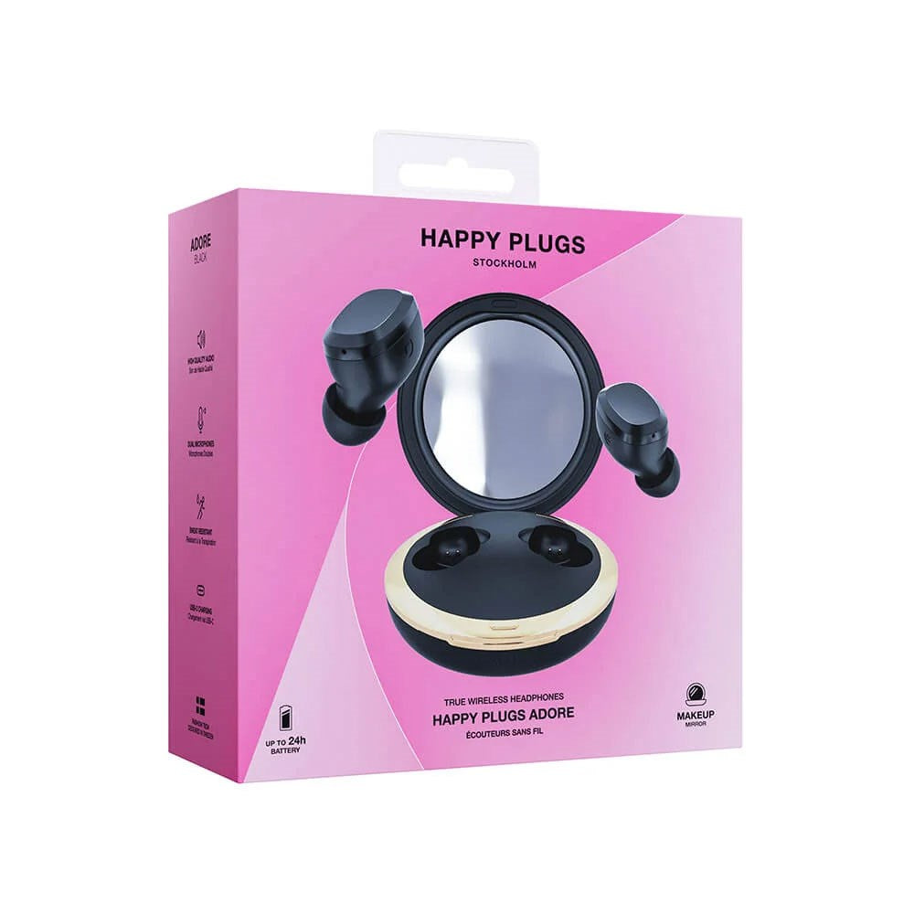 Happy Plugs Adore True Wireless In-Ear Hodetelefoner - Svart