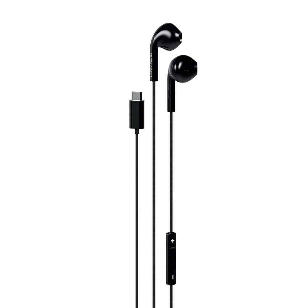 Happy Plugs Hodetelefoner med USB-C – In-Ear – Svart